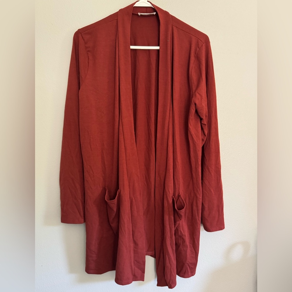 Zenana Outfitters Terracotta Cardigan size XL